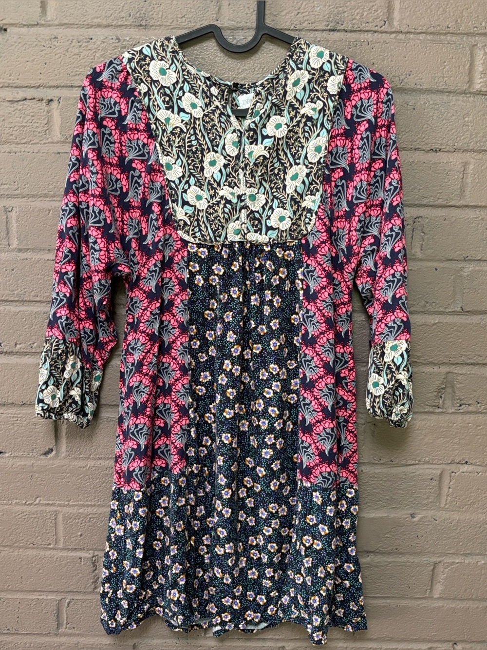 Zara Girls bohemian style floral dress 13 -14